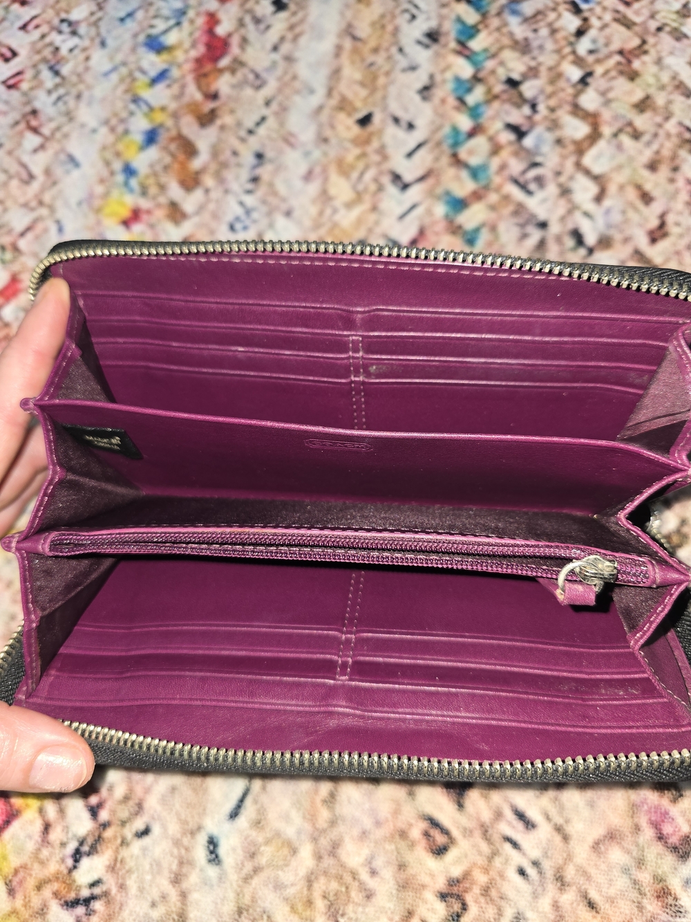 Coach Black Soho Zoe Leather Zip Wallet with Buckle Detail - Picture 2 of 6